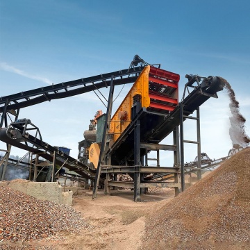 Halbautomatischer Mobile Crusher: modulares Aggregat-Kies-Steinstein-Quetsch- und Screening-Werk