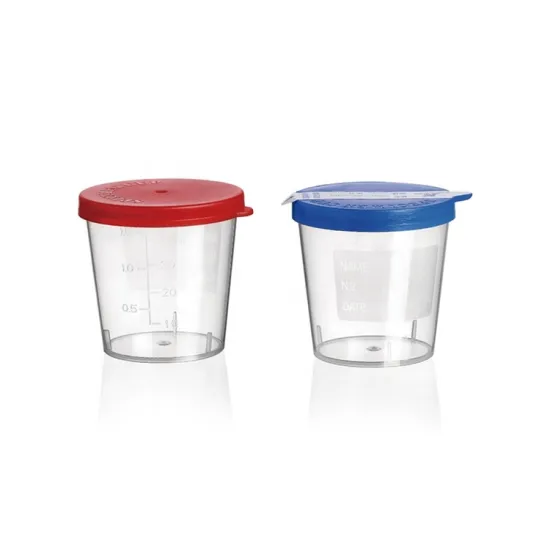 Medical disposable urine collector container for men