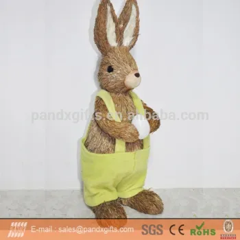 EASTER DECORATION 45CM BUNNY WITH EGG