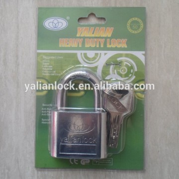 Top security atomic key chrome plated padlock