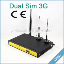 support VPN F3446 3G dual sim wifi router with external antenna