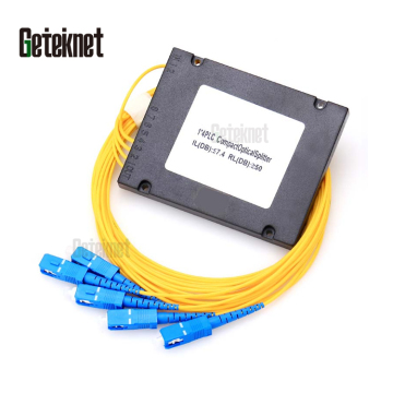 OEM Fibre Optical Splitter 1x4 Box Beam SC UPC PLC Splitter