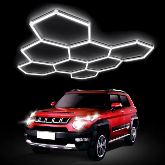 LED Hexagon Garage Light 6500K for Auto and Car Detailing Shops