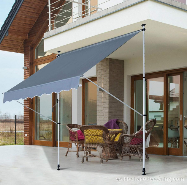 Balcón Sunshade Awning Toldo retráctil ajustable