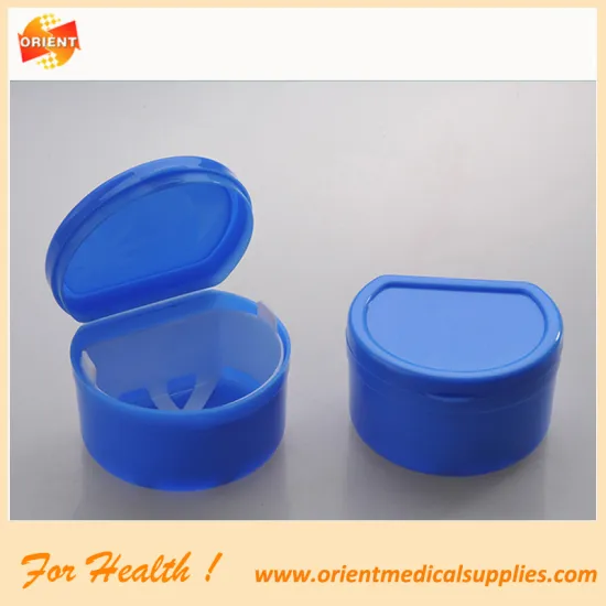 Dental retainer case with net