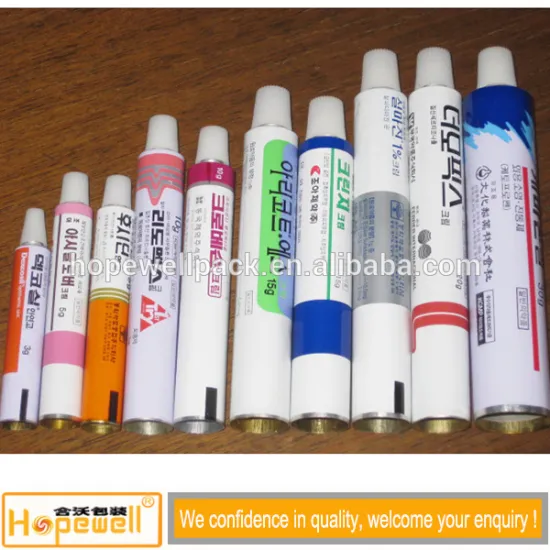 Guangzhou collapsible aluminum packaging medicine tube