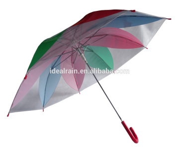 Cheap colorful flower transparent umbrella