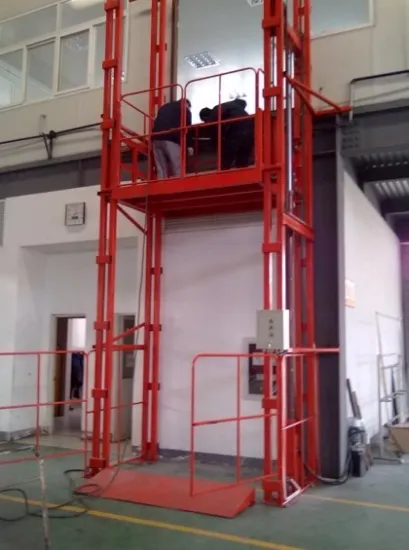 6m Vertical hydraulic floor lift for cargo