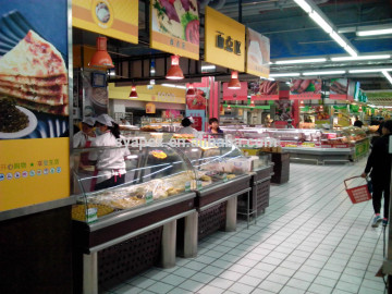APEX food display cabinet for supermarket and hotel