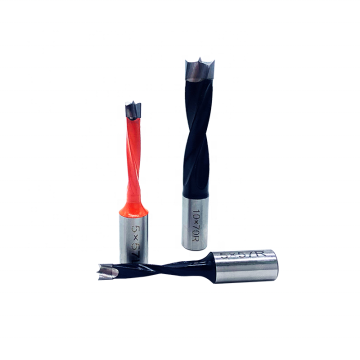 10 Pcs European Type Dowel Drill Bit - Woodworking Tools for Blind Hole Drilling (70mm Total Length)