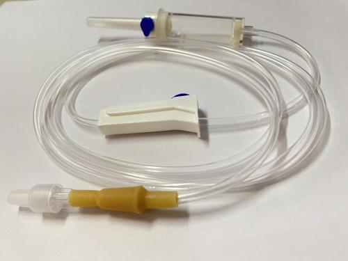 Tubo de PVC com conjunto de infusão descartável para controlador de fluxo