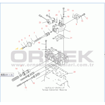 elettrovalvola komatsu 569-13-41311 per D275