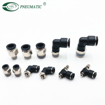 PC PL Metric Tube Male Thread Pneumatic Connector - Plastic One Touch Air Push in Fitting (6mm-16mm)
