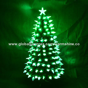 Fiber-optic Christmas Tree, LED Product with AC 110~240V Inputs, RoHS Mark