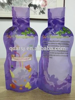 high quality special shape juice packaging bags