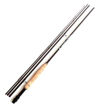 High Quality 4-Section Fly Fishing Rods 8ft-10ft 24T/30T Carbon Fiber Cork Handle Medium Fast Action