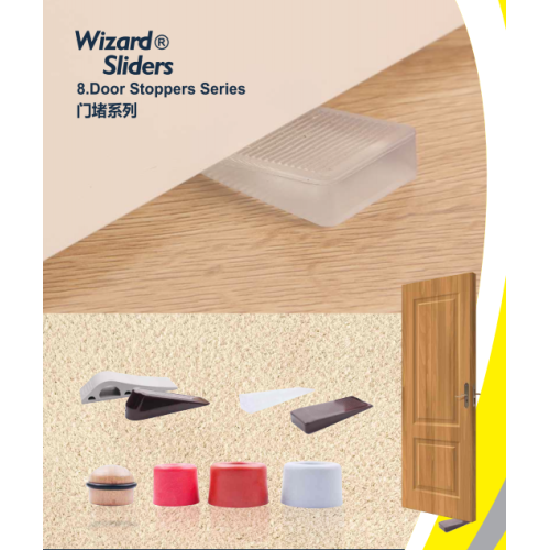Door stopper sticked on the wall