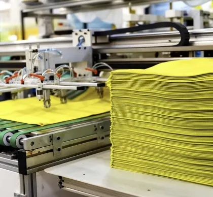 PLC Controlled Microfiber Towel Making Equipment