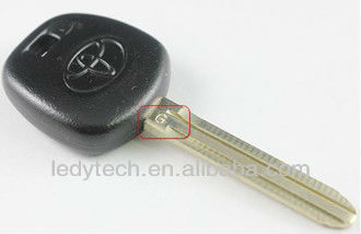 Toyota G chip transponder key with letter G on the toy43 blade