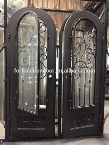 Decorative wrought iron main door designs metal grill door designs Manufacturer