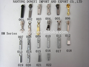 garment metal accessories metal zipper runner slider puller
