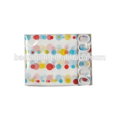 BYN colorful bathroom classy shower curtains DQ-YL12