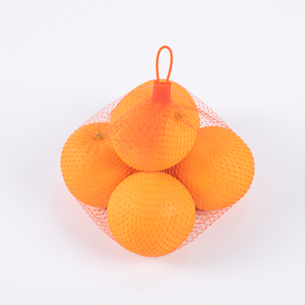 Orange mesh bag 1