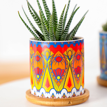 Vintage Flower Pots for Scandinavian Living Room Decor
