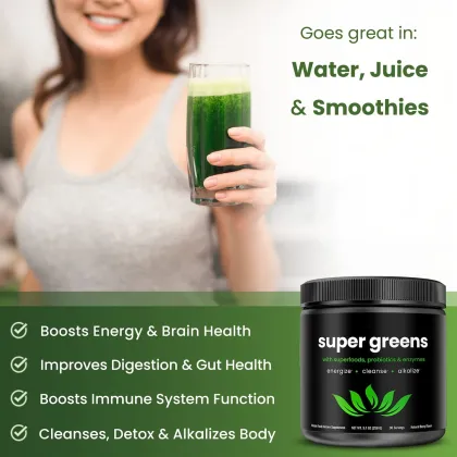 OEM/ODM Super Greens Powder Juice Superfood Digestive Enzyme