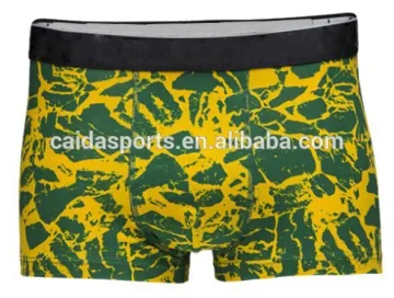 Men sexy pop colorful 3D print cotton boxer shorts briefs