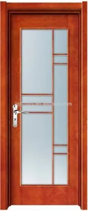 toilet wooden glass door,art glass wooden door
