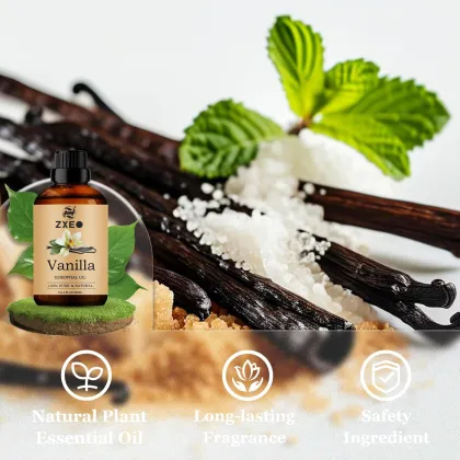 Vanilla Essential Oil for Diffuser,100% Natural Vanilla Essential Oil for Skin,Long Lasting Vanilla Bean Vanilla Oil Perfume