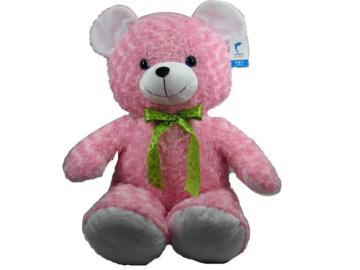 Cuddly Teddy Bear Plush Toy with Silk Bow-Tie