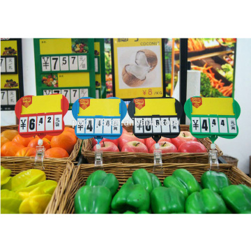 Guangzhou factory retail supermarket mimi price frame , supermarket plastic price holder