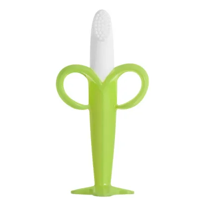 Wholesale Silicone Baby Toothbrush Teether Toys - Banana Fruit Design