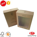 Kraft paper underwear packaging box with window