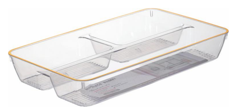 PET Clear Drawer Organizer Utensil Tray BPA Free
