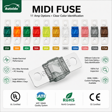 Andufuse ANS Midi ヒューズ 23A 50A 100A 150A 32V ボルトオントラックゴルフカートキャンピングカーマリンダイレクト高品質ヒューズ