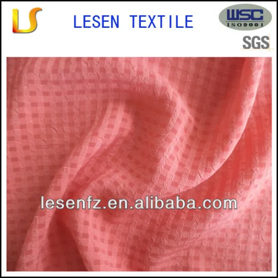 sale yarn dyed cationic chiffon fabric for dress