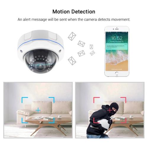 OEM Vandal-proof 8.0MP CCTV IR Dome IP Camera