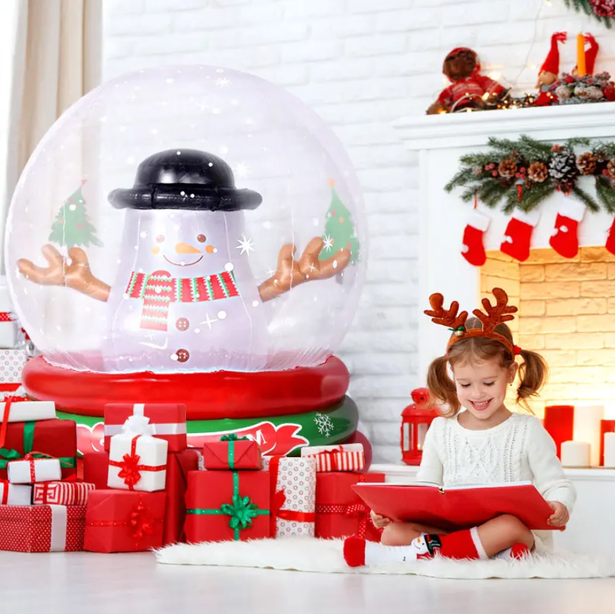 Bola de cristal de Natal inflável de alto custo