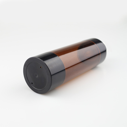 80ml 광택 앰버 컬러 라운드 플라스틱 용기