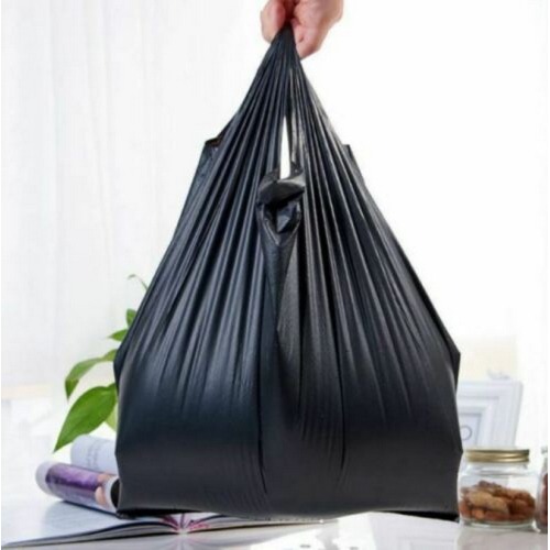 2 Ton Design Plastic T-Shirt Retail Shopping Supermarket Bags Handles Packaging Bags Distributor