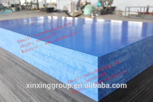 blue color UHMWPE sheet for machined UHMWPE products