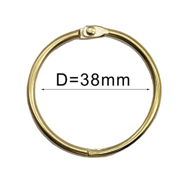 38mm Durable Stainless Steel Metal Book Shape Key Rings - Cheap Fancy Office & Home Supplies