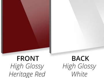 Aluminum Composite Panel Gloss Heritage Red PE Core