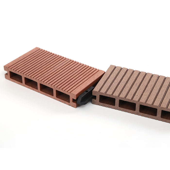 Kayu plastik kayu wpc pelapisan lantai luaran