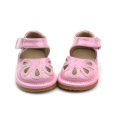 Sweet First Class Pink Hollow Squeaky Shoes Baby