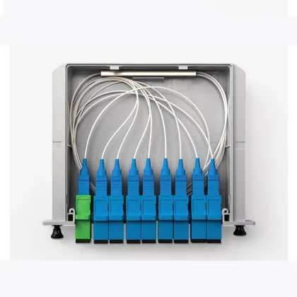 Fiber Optic 1x4 1x8 SC APC Casette Optical Insert Type PLC Splitter