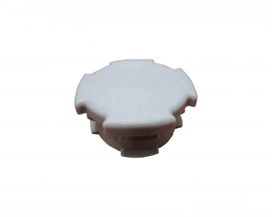 Factory direct supply 19mm aluminum pipe accessory plastic cap for aluminum tube system